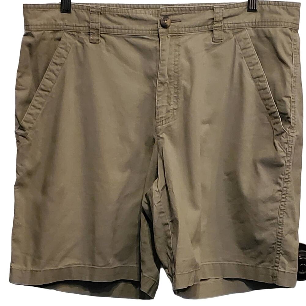 Columbia Shorts Linen Blend Light Army Green  Bermuda Shorts Size W36 L 9